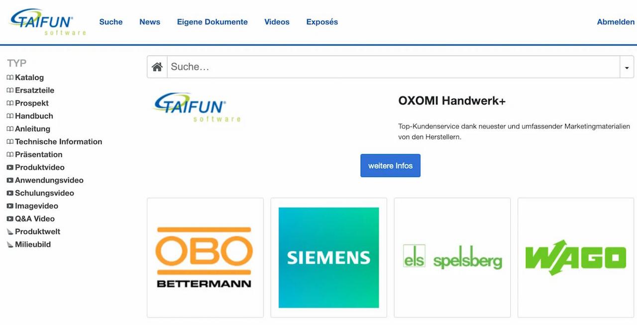 OXOMI Demoportal für Elektro OXOMI Demoportal für Elektro