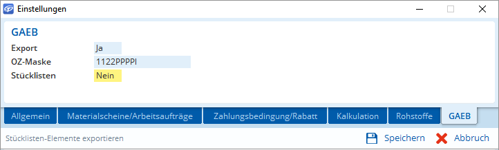 GAEB v. ÖNORM Import und Export